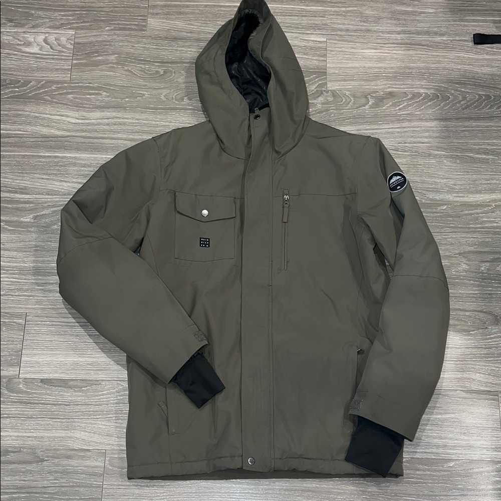 Men's Quiksilver Olive Hooded Jacket